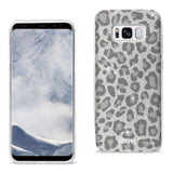 Reiko Samsung Galaxy S8 Edge /S8+ /S8+/ S8 Plus Shine Glitter Shimmer Leopard Hybrid Case in Silver | MaxStrata