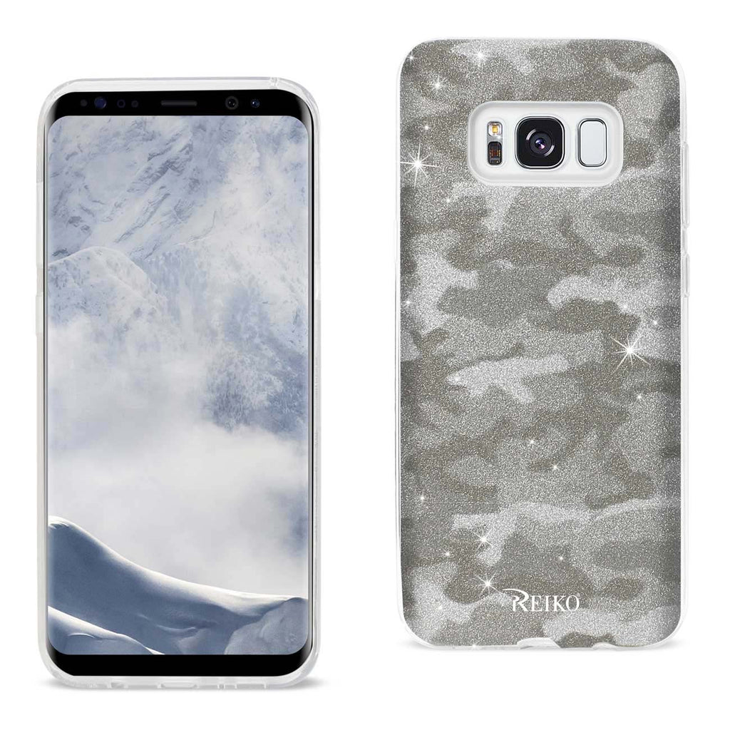 Reiko Samsung Galaxy S8/ SM Shine Glitter Shimmer Camouflage Hybrid Case in Brown | MaxStrata