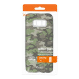 Reiko Samsung Galaxy S8/ SM Shine Glitter Shimmer Camouflage Hybrid Case in Green | MaxStrata