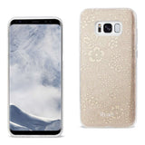 Reiko Samsung Galaxy S8/ SM Shine Glitter Shimmer Plum Blossom Hybrid Case in Gold | MaxStrata