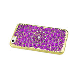 Reiko iPhone 6 Plus/ 6S Plus Soft TPU Case with Sparkling Diamond Sunflower Design in Purple