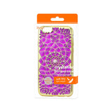Reiko iPhone 6 Plus/ 6S Plus Soft TPU Case with Sparkling Diamond Sunflower Design in Purple