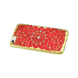 Reiko iPhone 6 Plus/ 6S Plus Soft TPU Case with Sparkling Diamond Sunflower Design in Red | MaxStrata