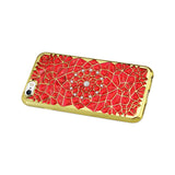 Reiko iPhone 6/ 6S Soft TPU Case with Sparkling Diamond Sunflower Design in Red | MaxStrata