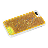 Reiko iPhone 8 Plus/ 7 Plus Case with Flowing Glitter & LED Effect in Yellow | MaxStrata