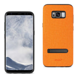 Reiko Samsung Galaxy S8 Edge /S8+ /S8+/ S8 Plus Denim Texture TPU Protector Cover in Orange | MaxStrata