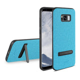 Reiko Samsung Galaxy S8/ SM Denim Texture TPU Protector Cover in Blue | MaxStrata