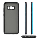 Reiko Samsung Galaxy S8/ SM Denim Texture TPU Protector Cover in Blue | MaxStrata