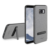 Reiko Samsung Galaxy S8/ SM Denim Texture TPU Protector Cover in Gray | MaxStrata