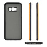 Reiko Samsung Galaxy S8/ SM Denim Texture TPU Protector Cover in Orange | MaxStrata