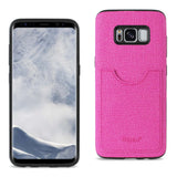 Reiko Samsung Galaxy S8 Edge /S8+ /S8+/ S8 Plus Anti-Slip Texture Protector Cover with Card Slot in Hot Pink | MaxStrata