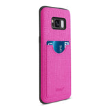 Reiko Samsung Galaxy S8 Edge /S8+ /S8+/ S8 Plus Anti-Slip Texture Protector Cover with Card Slot in Hot Pink | MaxStrata