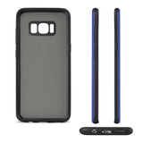 Reiko Samsung Galaxy S8/ SM Anti-Slip Texture Protector Cover with Card Slot in Navy | MaxStrata