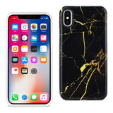 Reiko iPhone X/iPhone XS Streak Marble iPhone Cover in Black | MaxStrata