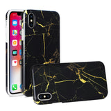 Reiko iPhone X/iPhone XS Streak Marble iPhone Cover in Black | MaxStrata