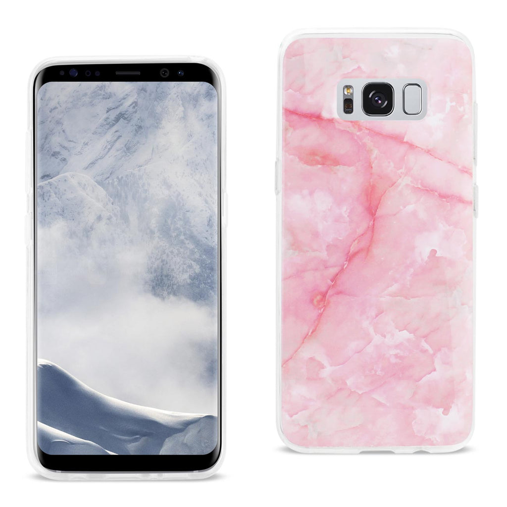 Reiko Samsung Galaxy S8 Edge /S8+ /S8+/ S8 Plus Streak Marble Cover in Pink | MaxStrata