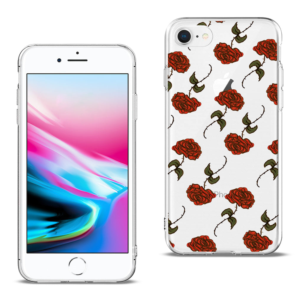 Reiko iPhone 7/8/SE2 Design Air Cushion Case with Rose Design | MaxStrata