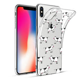 Reiko Apple iPhone X/iPhone XS Design Air Cushion Case with Cow Design in Clear | MaxStrata