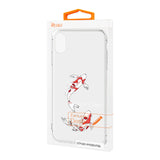 Reiko Apple iPhone X/iPhone XS Design Air Cushion Case with Fish Design in Clear