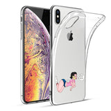 Reiko Apple iPhone XS Max Design Air Cushion Case with Lady Design in Clear | MaxStrata