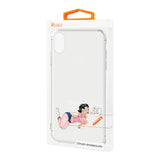 Reiko Apple iPhone XS Max Design Air Cushion Case with Lady Design in Clear | MaxStrata