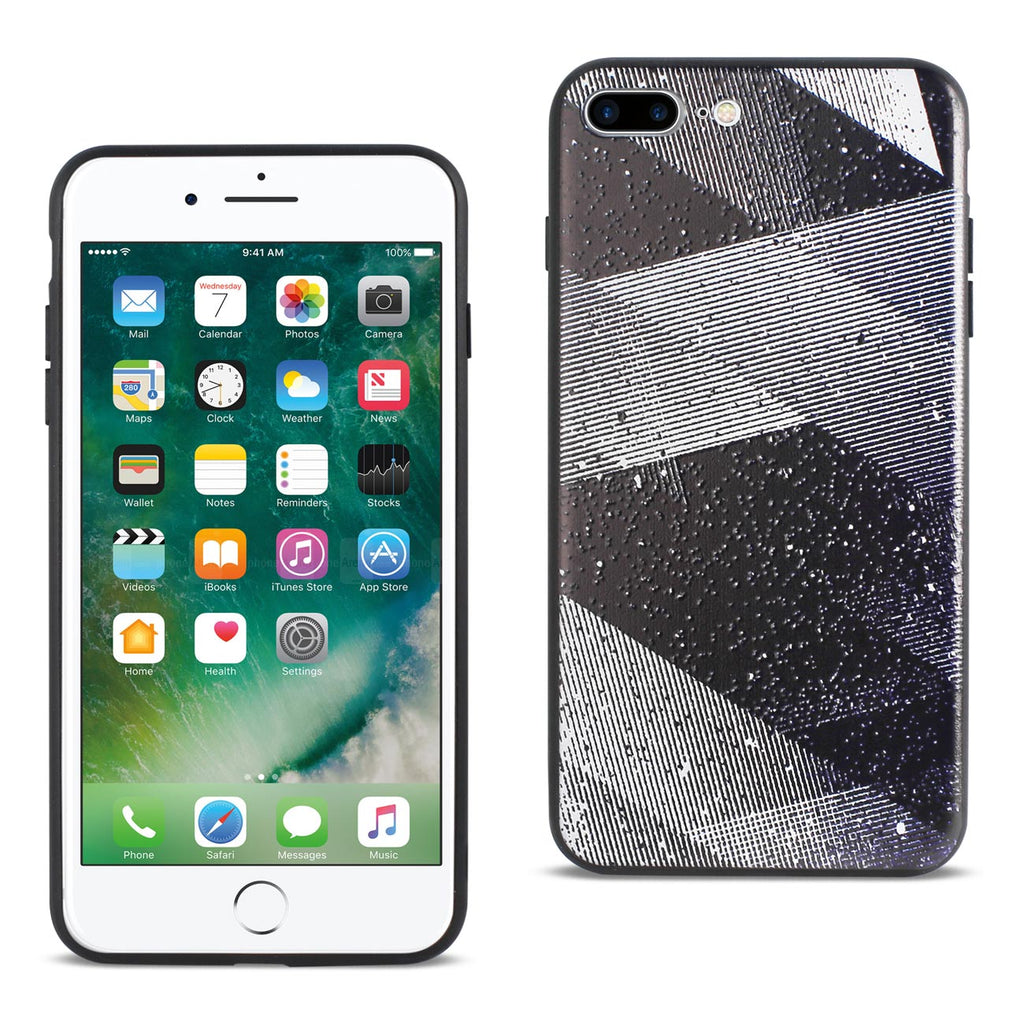 Reiko iPhone 8 Plus/ 7 Plus Design TPU Case with Shades of Oblique Stripes | MaxStrata