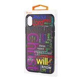 Reiko iPhone X/iPhone XS Design TPU Case with Vibrant Word Cloud Jesus Letters | MaxStrata