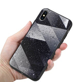 Reiko iPhone X/iPhone XS Design TPU Case with Shades of Oblique Stripes | MaxStrata