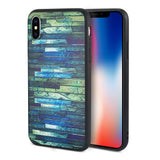 Reiko iPhone X/iPhone XS Embossed Wood Pattern Design TPU Case with Flowers | MaxStrata