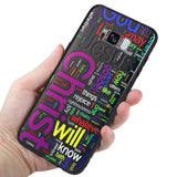 Reiko Samsung Galaxy S8 Edge /S8+ /S8+/S8 Plus Design TPU Case with Vibrant Word Cloud Jesus Letters | MaxStrata