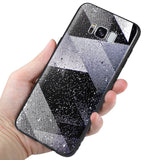 Reiko Samsung Galaxy S8 Edge /S8+/ S8 Plus Design TPU Case with Shades of Oblique Stripes | MaxStrata