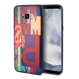 Reiko Samsung Galaxy S8 Edge /S8+/ S8 Plus Embossed Wood Pattern Design TPU Case with Multi-Letter | MaxStrata