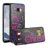 Reiko Samsung Galaxy S8 Design TPU Case with Vibrant Word Cloud Jesus Letters | MaxStrata