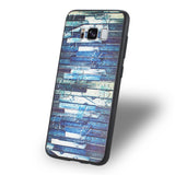 Reiko Samsung Galaxy S8 Embossed Wood Pattern Design TPU Case with Flowers | MaxStrata
