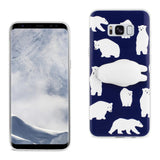 Reiko Samsung Galaxy S8 Edge /S8+/ S8 Plus TPU Design Case with 3D Soft Silicone Poke Squishy Polar Bear in Blue | MaxStrata