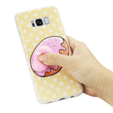 Reiko Samsung Galaxy S8 Edge /S8+/ S8 Plus TPU Design Case with  3D Soft Silicone Poke Squishy Piggy in Yellow | MaxStrata
