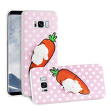 Reiko Samsung Galaxy S8 Edge /S8+/ S8 Plus TPU Design Case with 3D Soft Silicone Poke Squishy Rabbit in Pink | MaxStrata