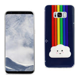 Reiko Samsung Galaxy S8 Edge /S8+/ S8 Plus TPU Design Case with 3D Soft Silicone Poke Squishy Rainbow Cloud | MaxStrata
