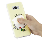 Reiko Samsung Galaxy S8 Edge /S8+/ S8 Plus TPU Design Case with 3D Soft Silicone Poke Squishy Sleeping Cat | MaxStrata