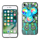 Reiko iPhone 7/8/SE2 Case Design The Inspiration of Peacock with LED Fidget Spinner Clip On in Turquoise | MaxStrata