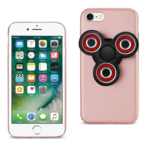Reiko iPhone 7/8/SE2 Case with Fidget Spinner Clip On in Rose Gold | MaxStrata