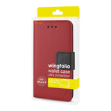 Reiko iPhone X/iPhone XS 3-in-1 Wallet Case in Red | MaxStrata