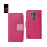 Reiko LG G Flex 2 3-in-1 Wallet Case in Hot Pink | MaxStrata