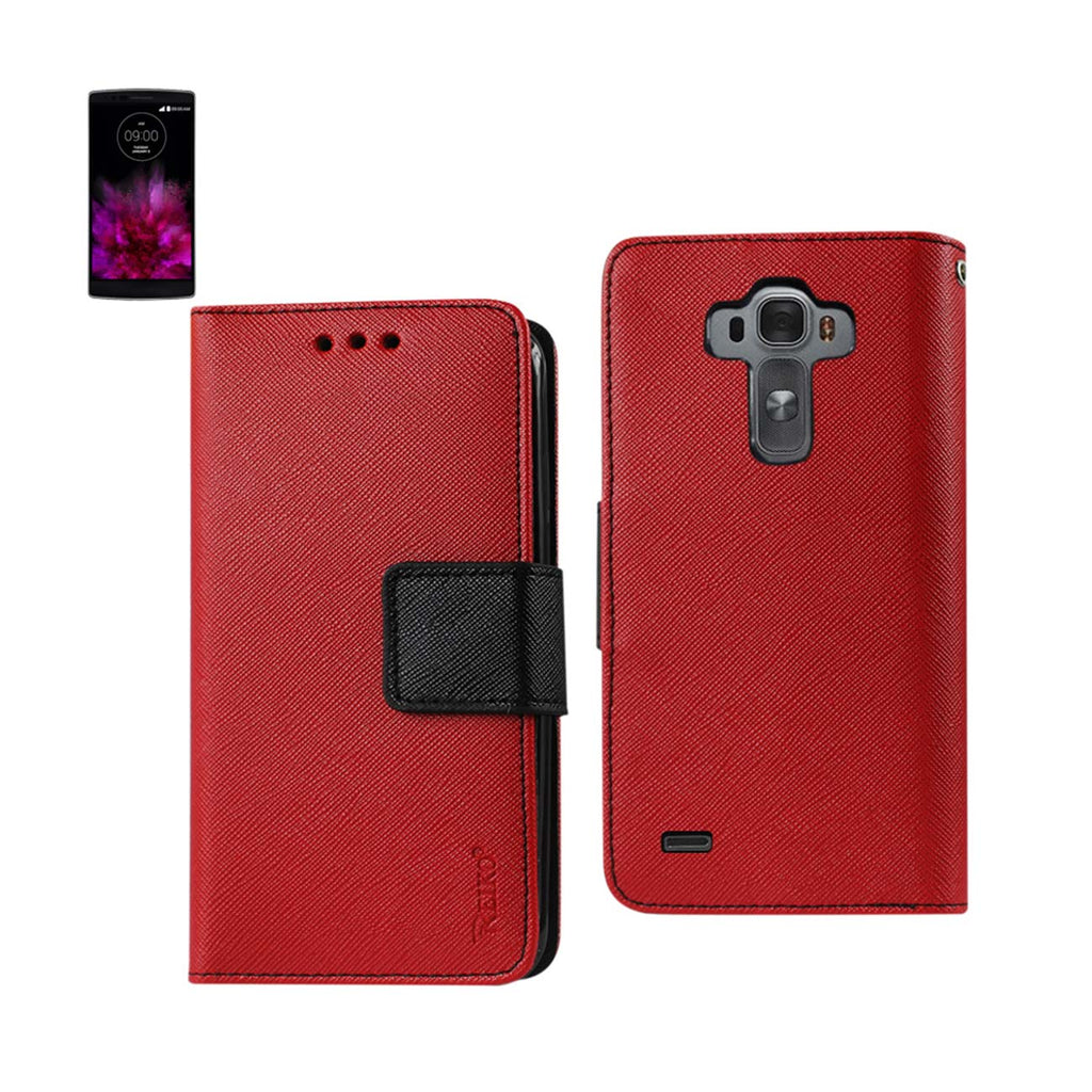 Reiko LG G Flex 2 3-in-1 Wallet Case in Red | MaxStrata