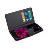 Reiko LG G Flex 2 3-in-1 Wallet Case in Red | MaxStrata