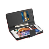 Reiko LG X Style (Tribute HD) 3-in-1 Wallet Case in Red | MaxStrata