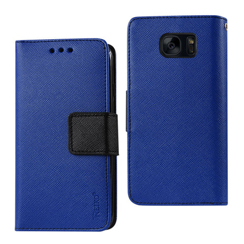 Reiko Samsung Galaxy S7 Edge 3-in-1 Wallet Case in Navy | MaxStrata