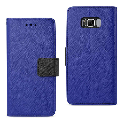 Reiko Samsung Galaxy S8 Edge /S8+ /S8+/ S8 Plus 3-in-1 Wallet Case in Navy | MaxStrata