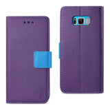 Reiko Samsung Galaxy S8 Edge /S8+ /S8+/ S8 Plus 3-in-1 Wallet Case in Purple | MaxStrata