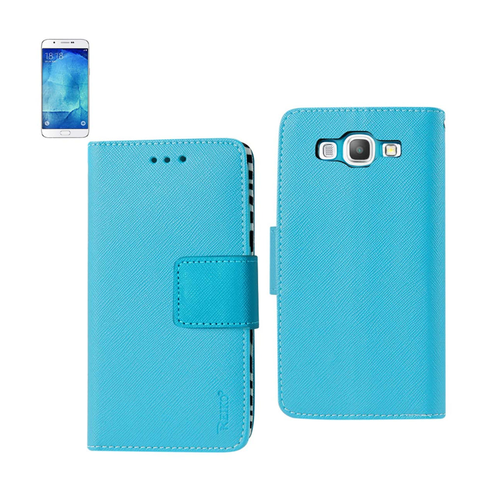 Reiko Samsung Galaxy A8 (2016) 3-in-1 Wallet Case in Blue | MaxStrata